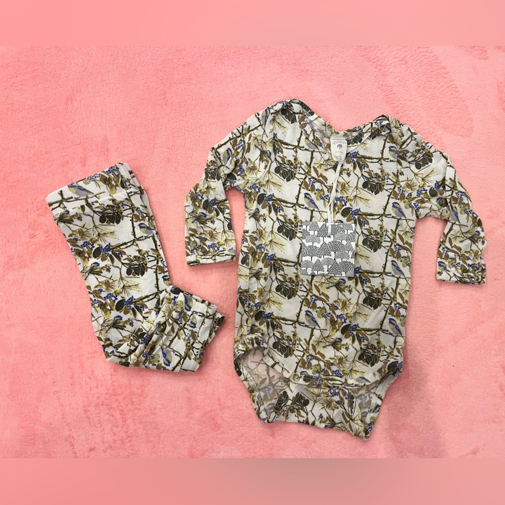 Kate Quin Floral Long Sleeve Bodysuit and Pants Set